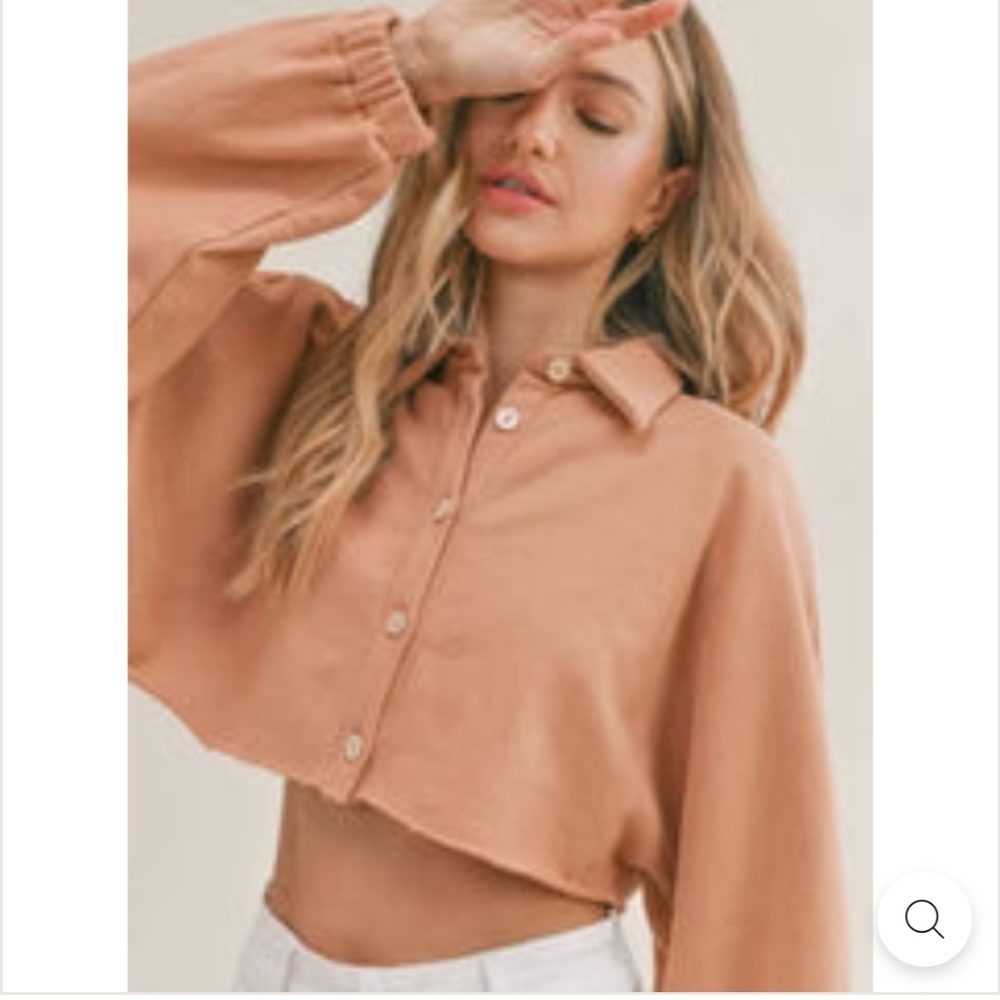 NWOT Sadie & Sage Up To Me Crop Sweatshirt - Picture 2 of 14